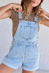 Tessa Light Wash Denim Overalls