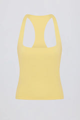Soft Active Racerback Tank Top in Lemon