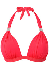 Goddess Push Up Halter Top Sweet Red