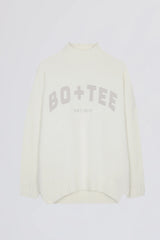 Soft Knit Oversized Jumper in Coconut