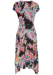 Floral Printed Dress Black Multi