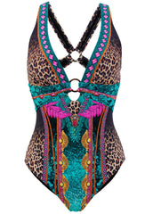 Barbados One Piece Swimsuit Jungle Beauty