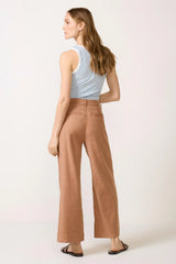 Joelle Stretch Linen Crop Pant