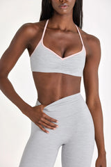 Soft Active Sports Bra in Grey Marl