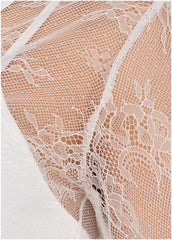 Lace Long Sleeve Top White