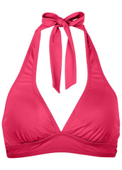 Anguilla Halter Bikini Top Raspberry