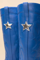 Vicki Cobalt Blue Star Western Boots FINAL SALE
