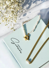 Izzy Pearl Gold Choker Necklace