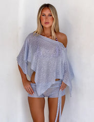 FERN CROCHET SHORT SILVER