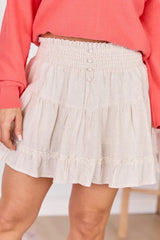 Seaside Soiree Linen Blend Skort