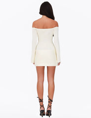 CYPRESS DRESS WHITE CREAM