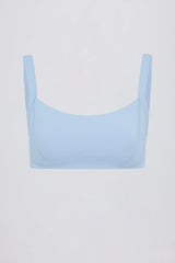 Soft Active Seam Detail Sports Bra in Sky