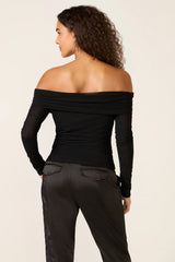 Whimsy Off Shoulder Mesh Top