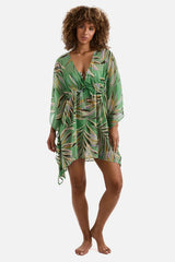 Parker Mini Caftan Coastal Leaves