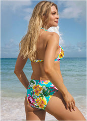 Goddess Push Up Bikini Top Highlighted Tropic
