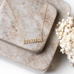 Mama Diamond Gold Necklace III