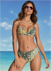 South Beach Push Up Top Textured Diamond