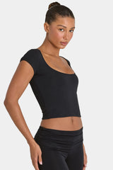 ButterCloud Crop Top in Black