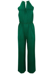 Hammered Satin Jumpsuit Aventurine