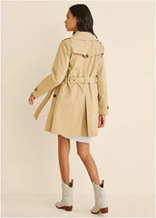 The Perfect Trench Coat Gold