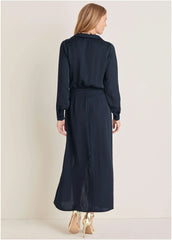 High Slit Maxi Dress Navy