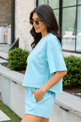 Easy Living Blue Shorts Set
