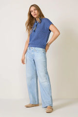 Manae Pointelle Knit Top