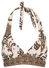 Anguilla Halter Bikini Top Mystic Paisley