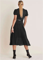 Belted Maxi Dress Jet Black