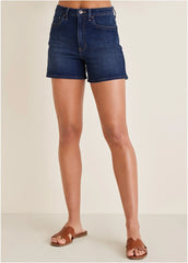 Naomi Denim Shorts Dark Wash