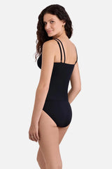 Tessa Underwire Tankini Top Black