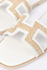 Ena White Sandals