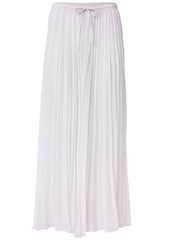Pleated Cover Up Pants Pearl White