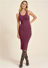 Midi Sweater Dress Berry