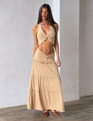 KATYA MAXI SKIRT TAN