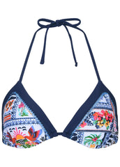 Hamptons Diamond Stitch Triangle Top Postcard Vacay