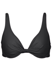 Antigua Twist Bikini Top Jet Black