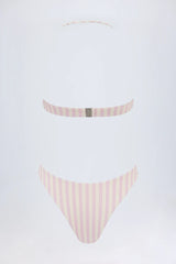 Cut Out Halterneck Swimsuit in Mauve