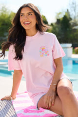 Sunshine On My Mind Light Pink Graphic Tee
