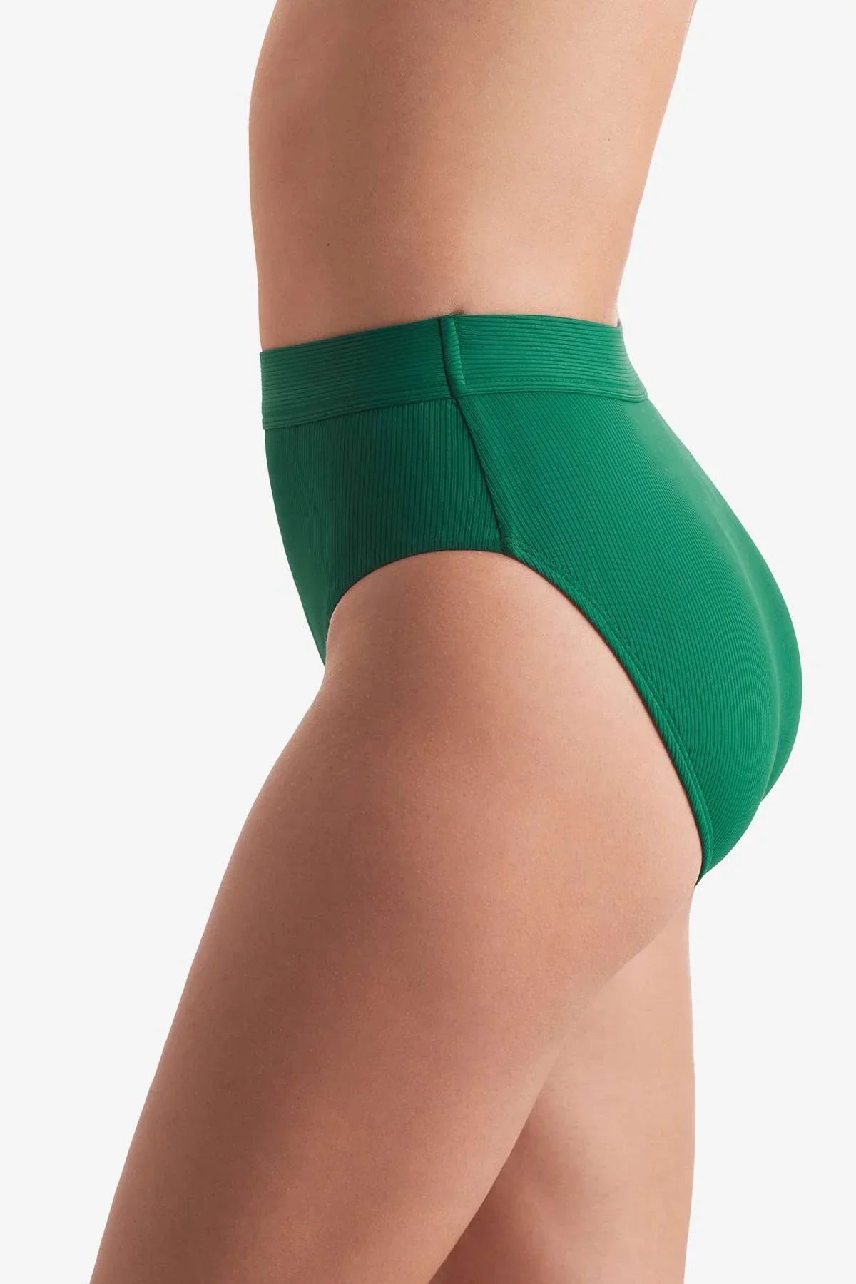 Brooke High Waist Pant Emerald Lido Rib