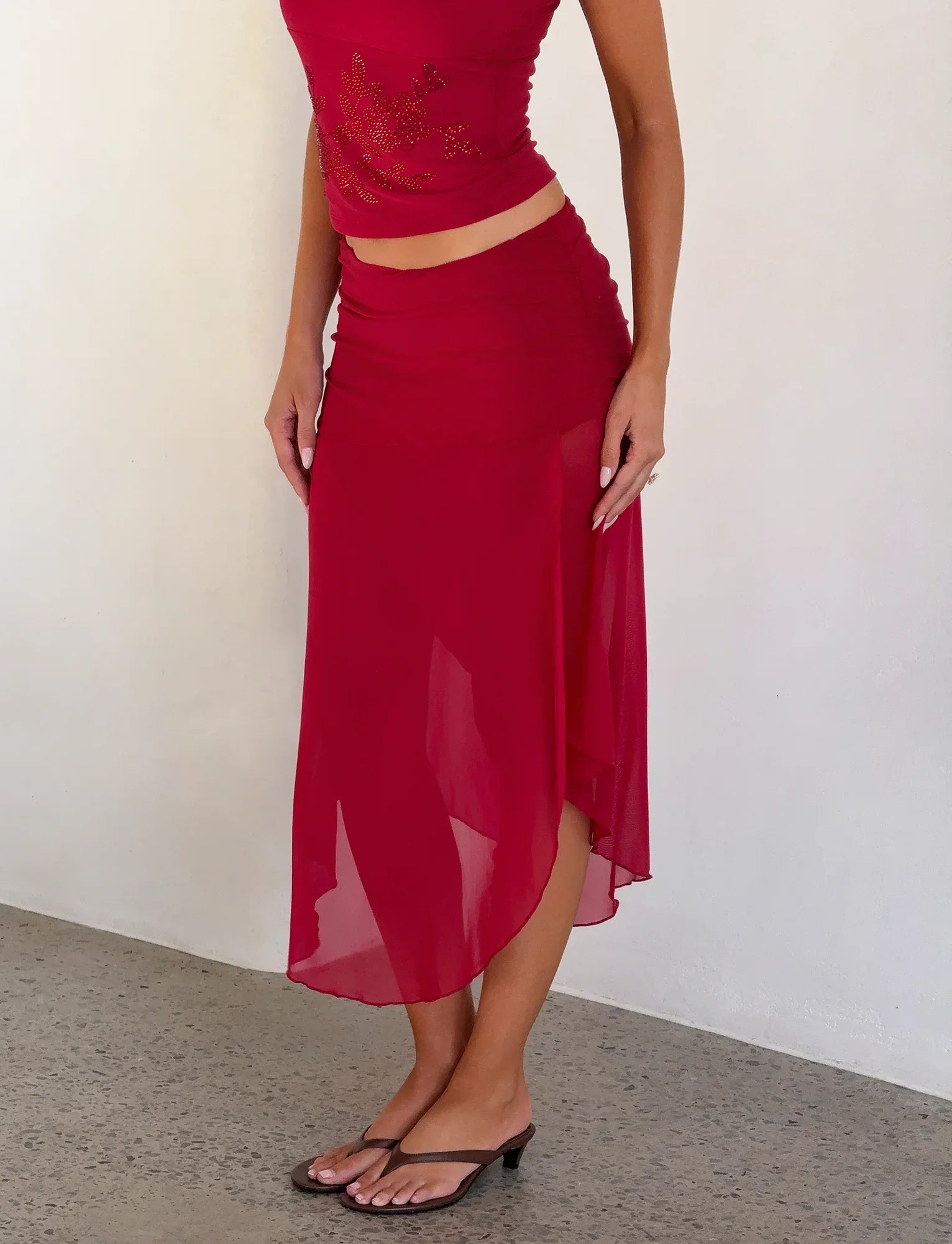 MARIANA SKIRT RED