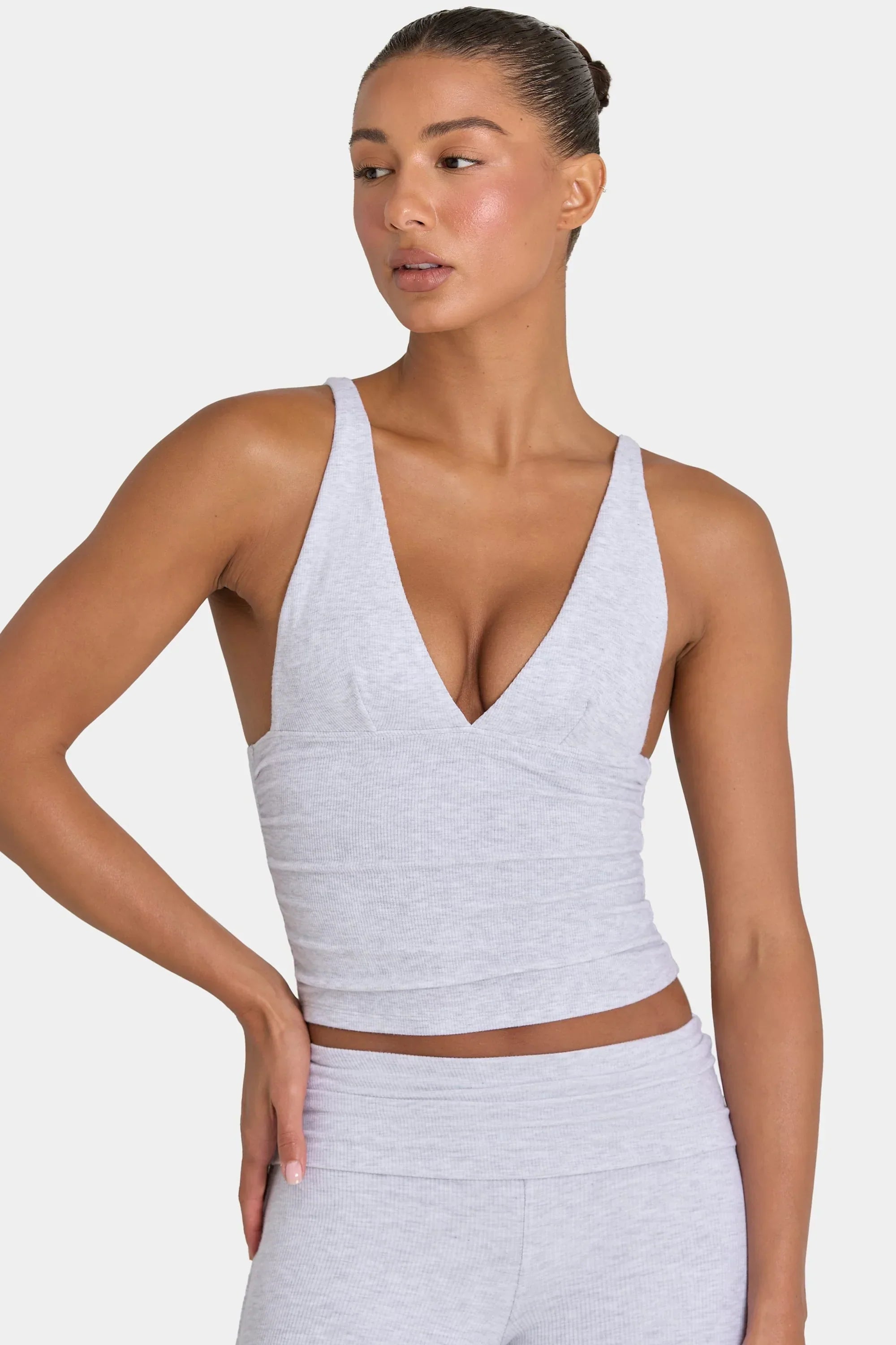ButterCloud Tank Top in Grey Marl