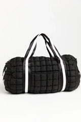 Haylie Active State Black Quilted Duffle Bag SALE