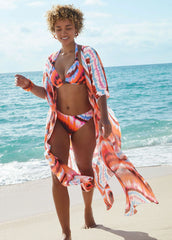 Long Kimono Cover Up Desert Agate Cool