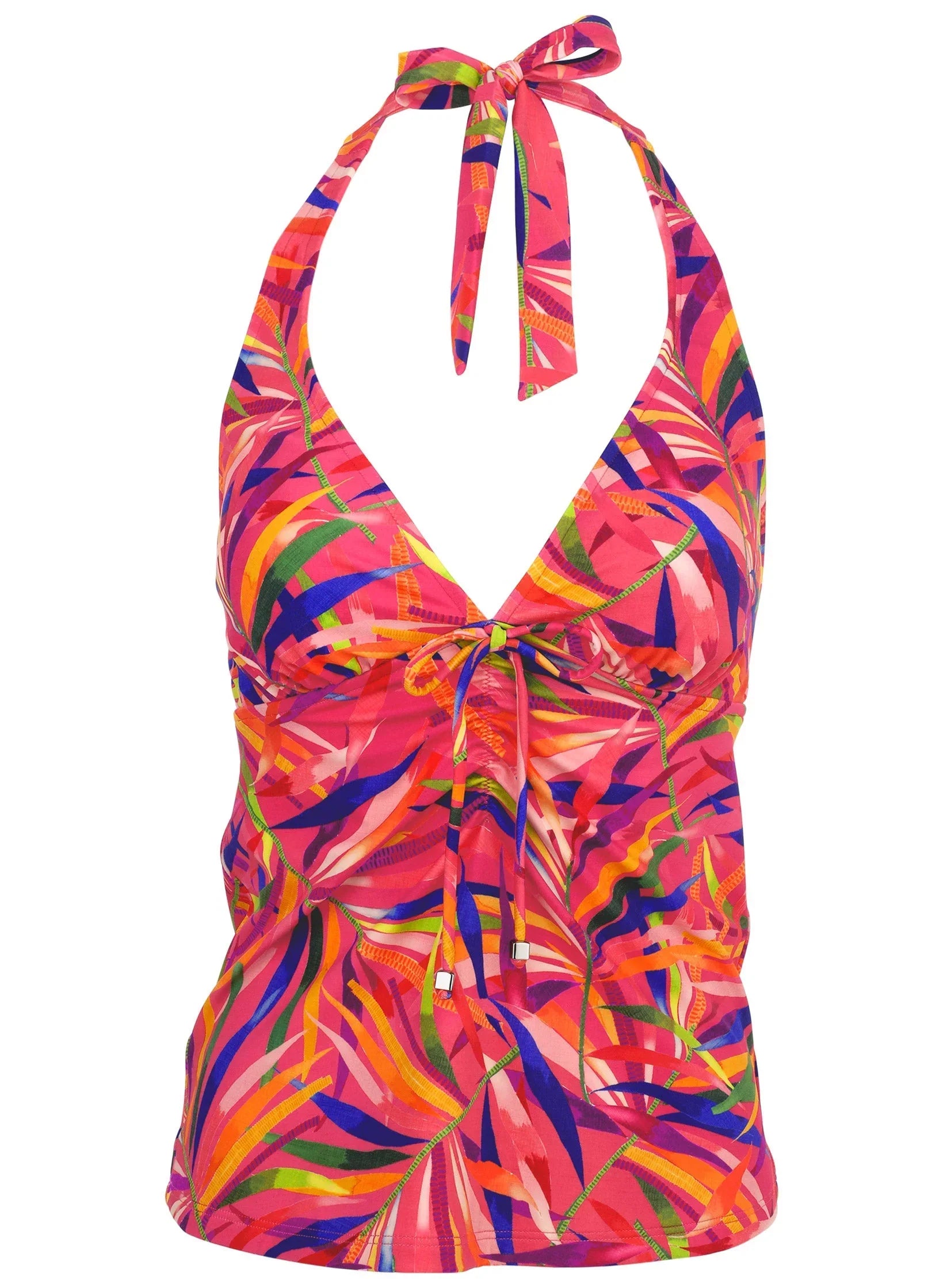 Sicily Halter Tankini Top Tropical Jungle