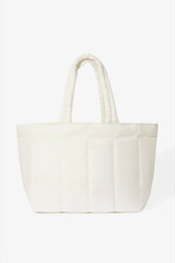 Waterproof Puffer Tote Bag in Ice