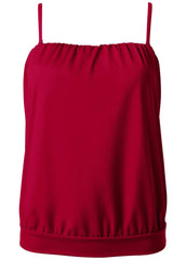 Blouson Bandeau Tankini Top Red Hot