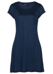 Flared Jersey Mini Dark Blue