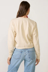 Dara Side Ruched Sweatshirt
