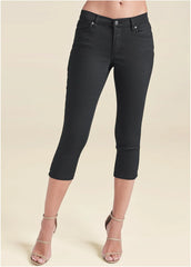 Cindy Capri Jeans Black